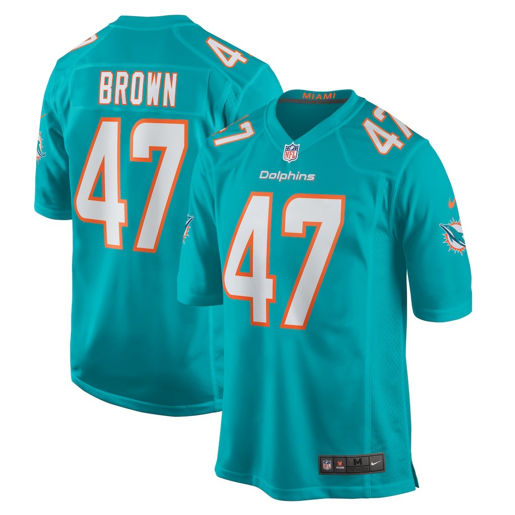 Cam Brown Miami Dolphins Game Jersey - Aqua | Nike outlet