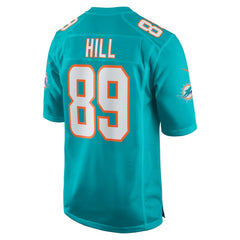 Julian Hill Miami Dolphins Game Jersey - Aqua | Nike for sale