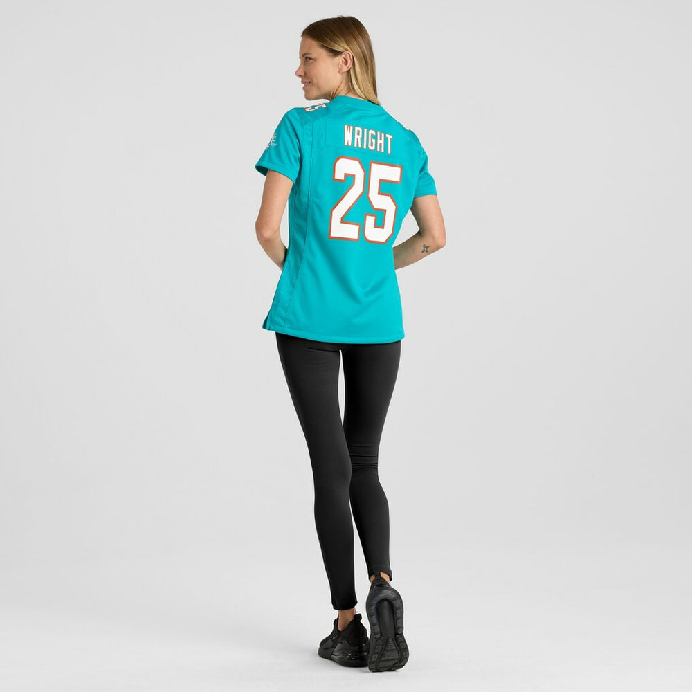 Jaylen Wright Miami Dolphins Women's Game Jersey - Aqua | Nike online