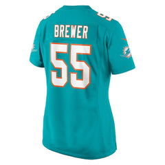 Aaron Brewer Miami Dolphins Women's Game Jersey - Aqua | Nike on sale