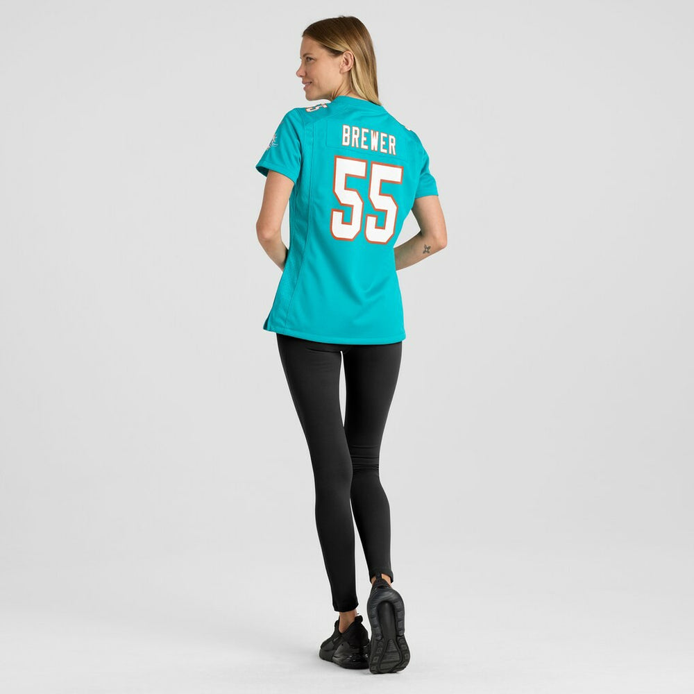 Aaron Brewer Miami Dolphins Women's Game Jersey - Aqua | Nike on sale