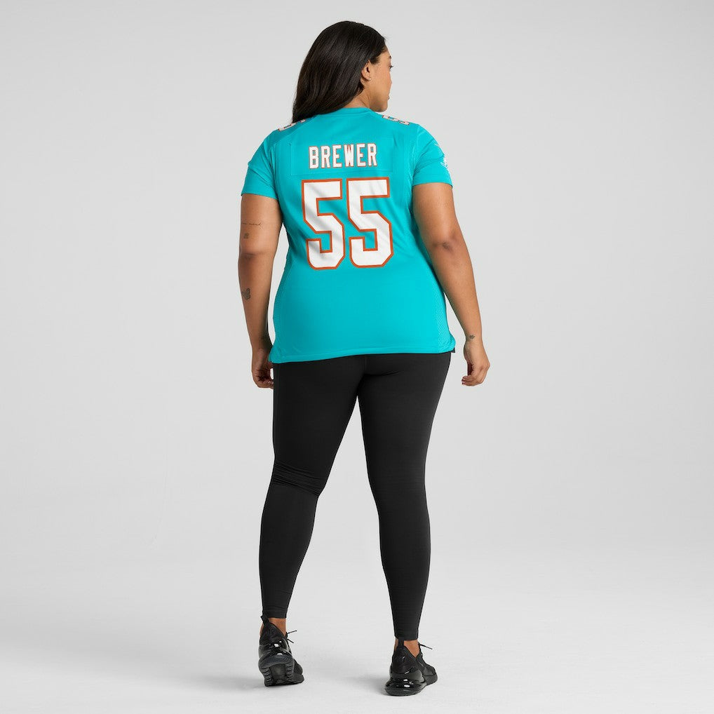 Aaron Brewer Miami Dolphins Women's Game Jersey - Aqua | Nike on sale