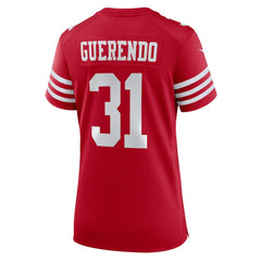 Isaac Guerendo San Francisco 49ers Women's Team Game Jersey - Scarlet | Nike outlet