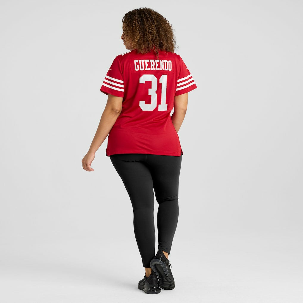 Isaac Guerendo San Francisco 49ers Women's Team Game Jersey - Scarlet | Nike outlet