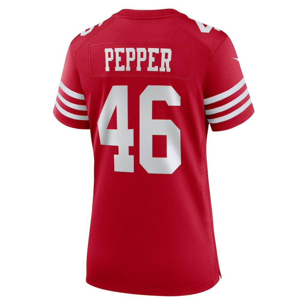 Taybor Pepper San Francisco 49ers Women's Team Game Jersey - Scarlet | Nike sale