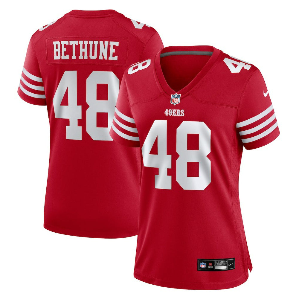 Tatum Bethune San Francisco 49ers Women's Team Game Jersey - Scarlet | Nike discount