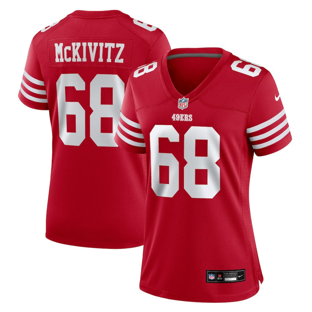 Colton McKivitz San Francisco 49ers Women's Team Game Jersey - Scarlet | Nike discount