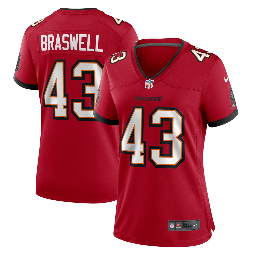 Chris Braswell Tampa Bay Buccaneers Women's Team Game Jersey - Red | Nike outlet