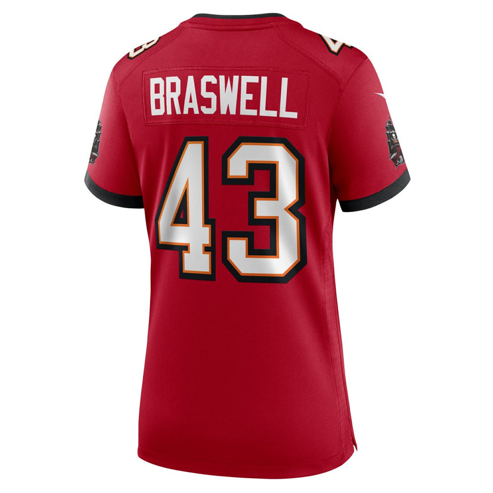 Chris Braswell Tampa Bay Buccaneers Women's Team Game Jersey - Red | Nike outlet