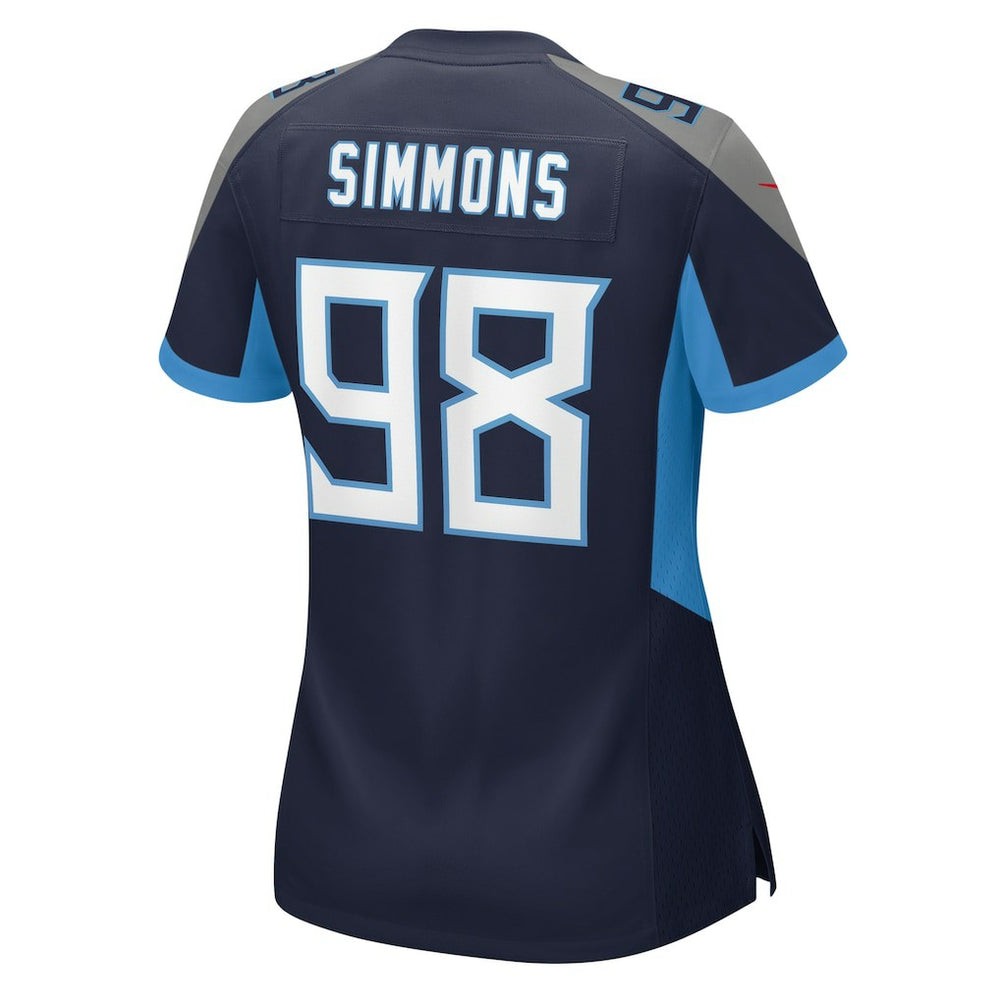Jeffery Simmons Tennessee Titans Women's Alternate Game Jersey - Navy | Nike sale