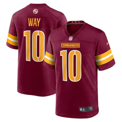 Tress Way Washington Commanders Game Jersey - Burgundy | Nike for sale