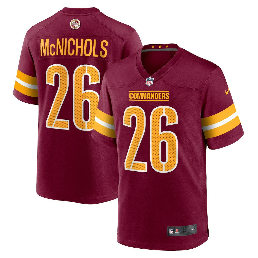 Jeremy McNichols Washington Commanders Game Jersey - Burgundy | Nike on sale