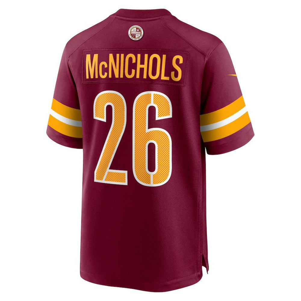 Jeremy McNichols Washington Commanders Game Jersey - Burgundy | Nike on sale