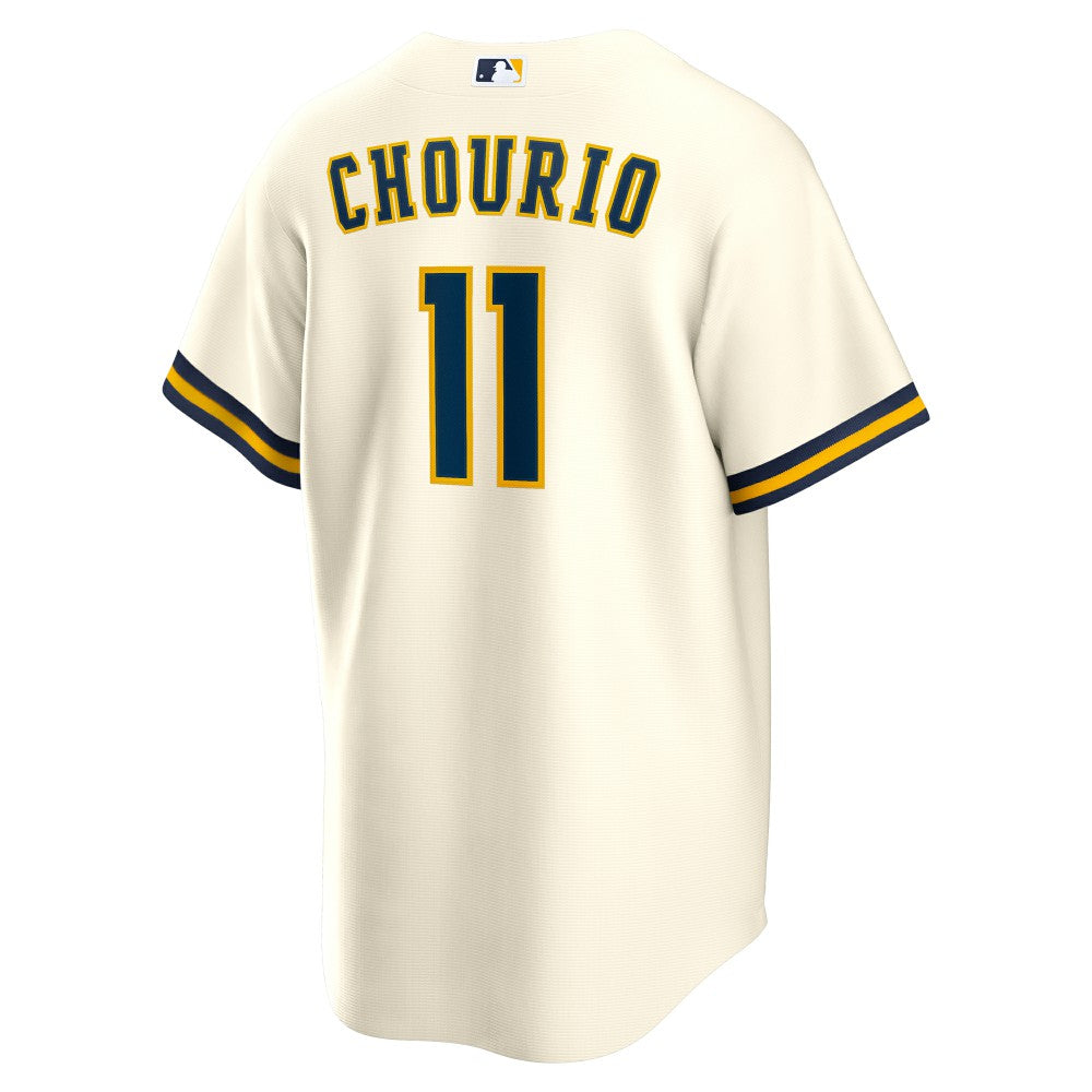 Jackson Chourio Milwaukee Brewers Home Replica Jersey - Cream | Nike