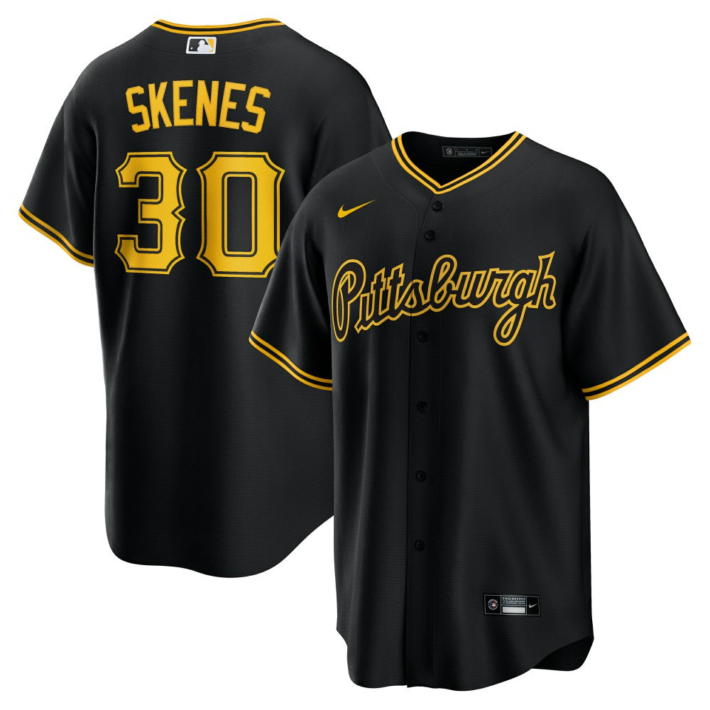Paul Skenes Pittsburgh Pirates Alternate 2 Replica Jersey - Black | Nike