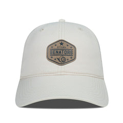 Ottawa Senators Men's Levelwear Faux Leather Patch Unstructured Adjustable Hat Cream