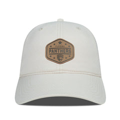 Florida Panthers Men's Levelwear Faux Leather Patch Unstructured Adjustable Hat Cream