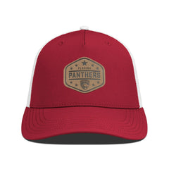 Florida Panthers Men's Levelwear Faux Leather Patch Structured Adjustable Hat Red
