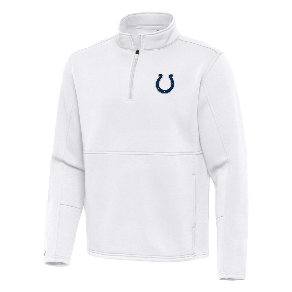 Indianapolis Colts Antigua Twist Quarter-Zip Pullover Jacket - White discount