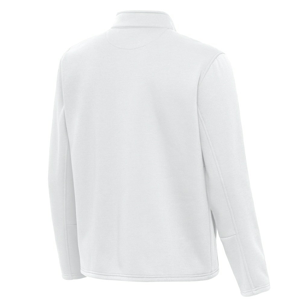 Cleveland Browns Antigua Twist Quarter-Zip Pullover Jacket - White cheap