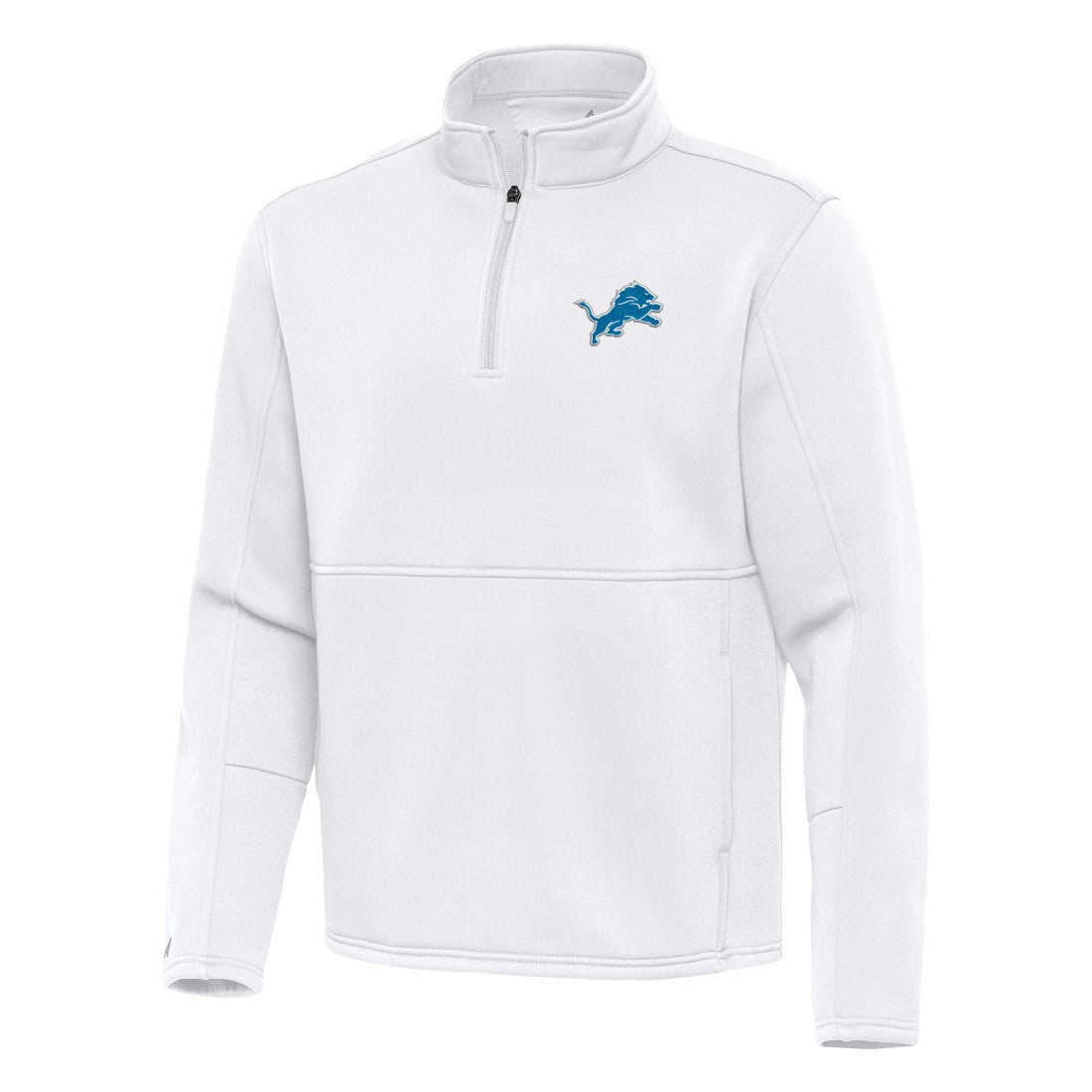 Detroit Lions Antigua Twist Quarter-Zip Pullover Jacket - White on sale