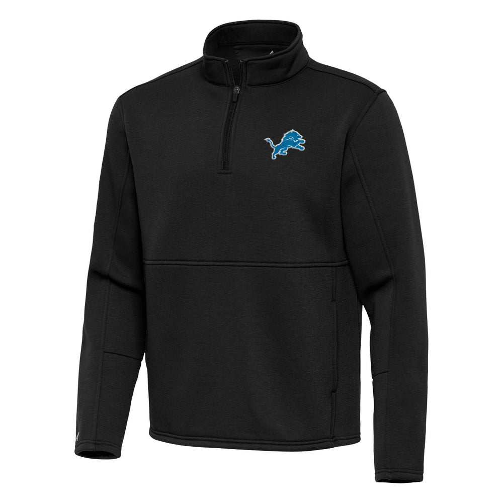 Detroit Lions Antigua Twist Quarter-Zip Pullover Jacket - Black for sale