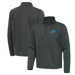 Detroit Lions Antigua Twist Quarter-Zip Pullover Jacket - Pewter outlet