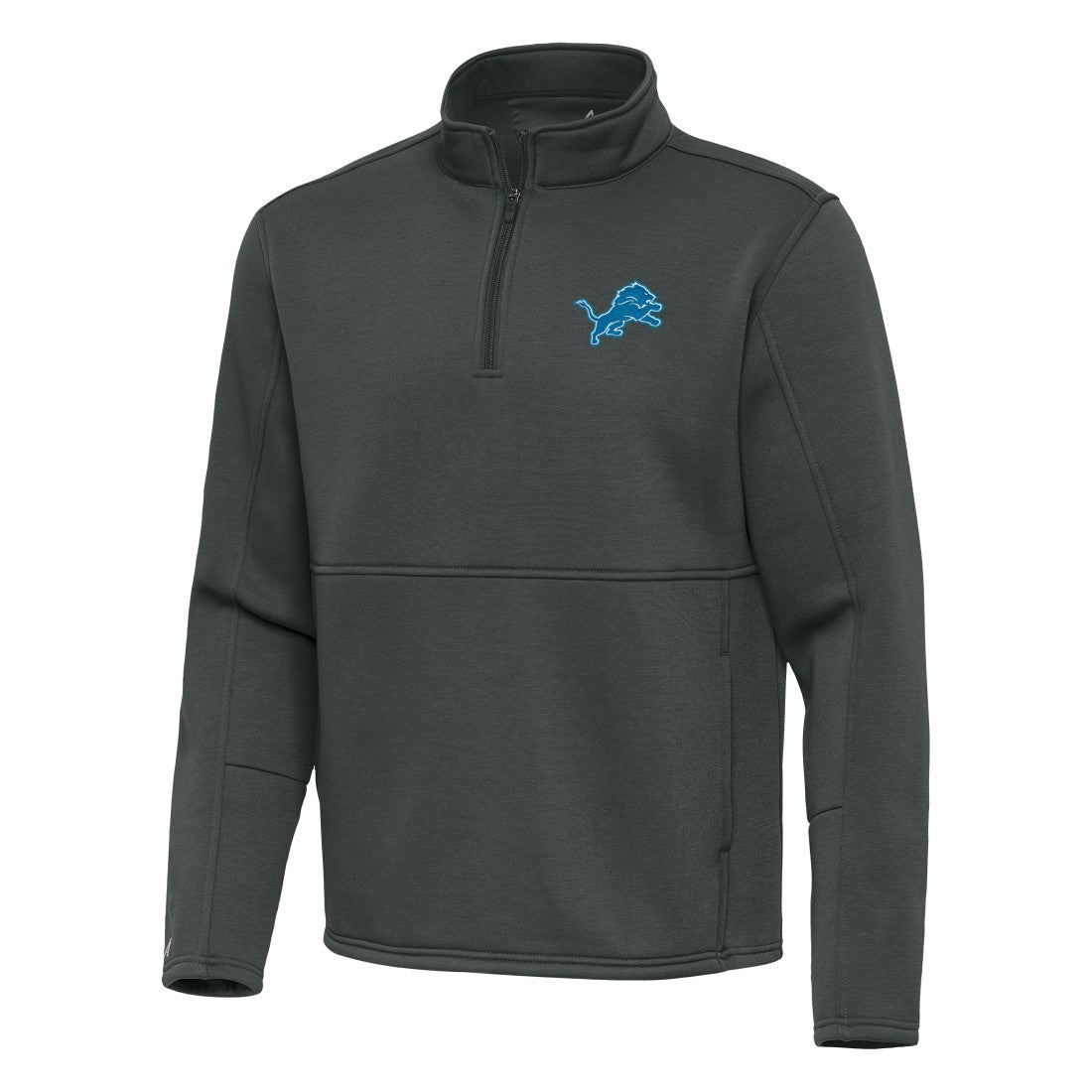 Detroit Lions Antigua Twist Quarter-Zip Pullover Jacket - Pewter outlet