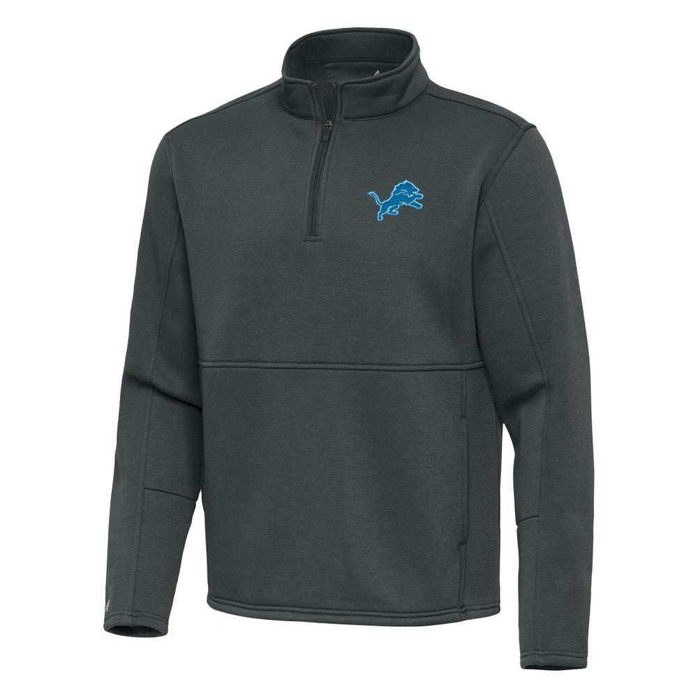 Detroit Lions Antigua Twist Quarter-Zip Pullover Jacket - Pewter outlet