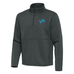 Detroit Lions Antigua Twist Quarter-Zip Pullover Jacket - Pewter outlet
