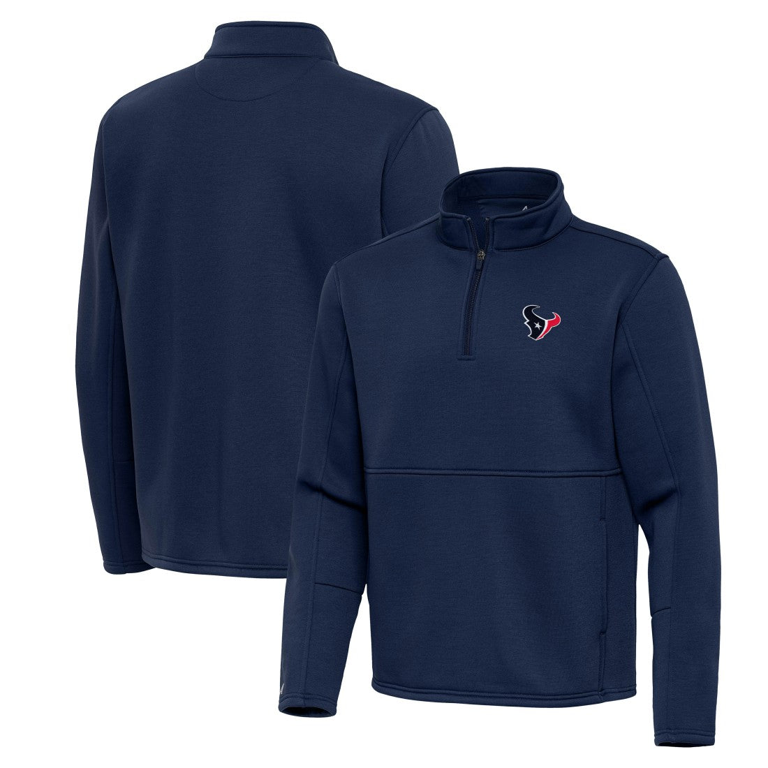 Houston Texans Antigua Twist Quarter-Zip Pullover Jacket - Navy for sale