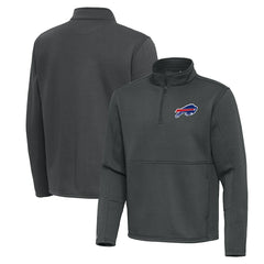 Buffalo Bills Antigua Twist Quarter-Zip Pullover Jacket - Pewter discount