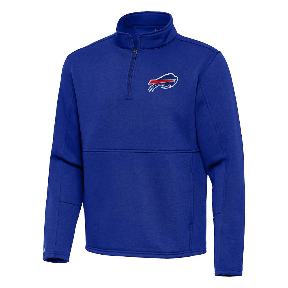 Buffalo Bills Antigua Twist Quarter-Zip Pullover Jacket - Royal sale
