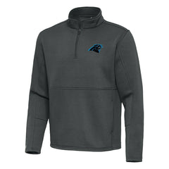 Carolina Panthers Antigua Twist Quarter-Zip Pullover Jacket - Pewter for sale