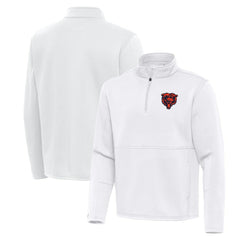 Chicago Bears Antigua Twist Quarter-Zip Pullover Jacket - White for sale