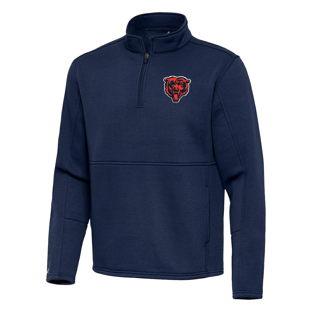 Chicago Bears Antigua Twist Quarter-Zip Pullover Jacket - Navy outlet