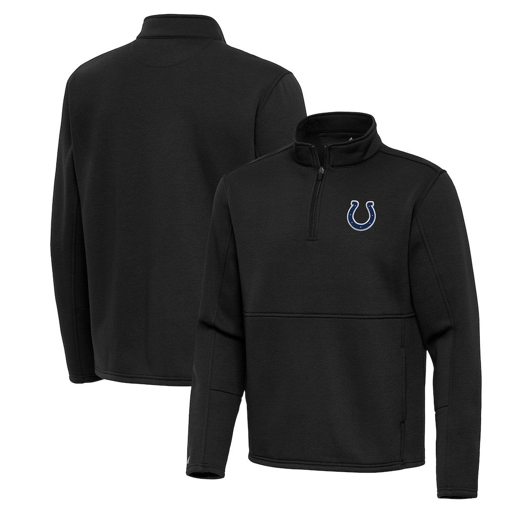 Indianapolis Colts Antigua Twist Quarter-Zip Pullover Jacket - Black discount
