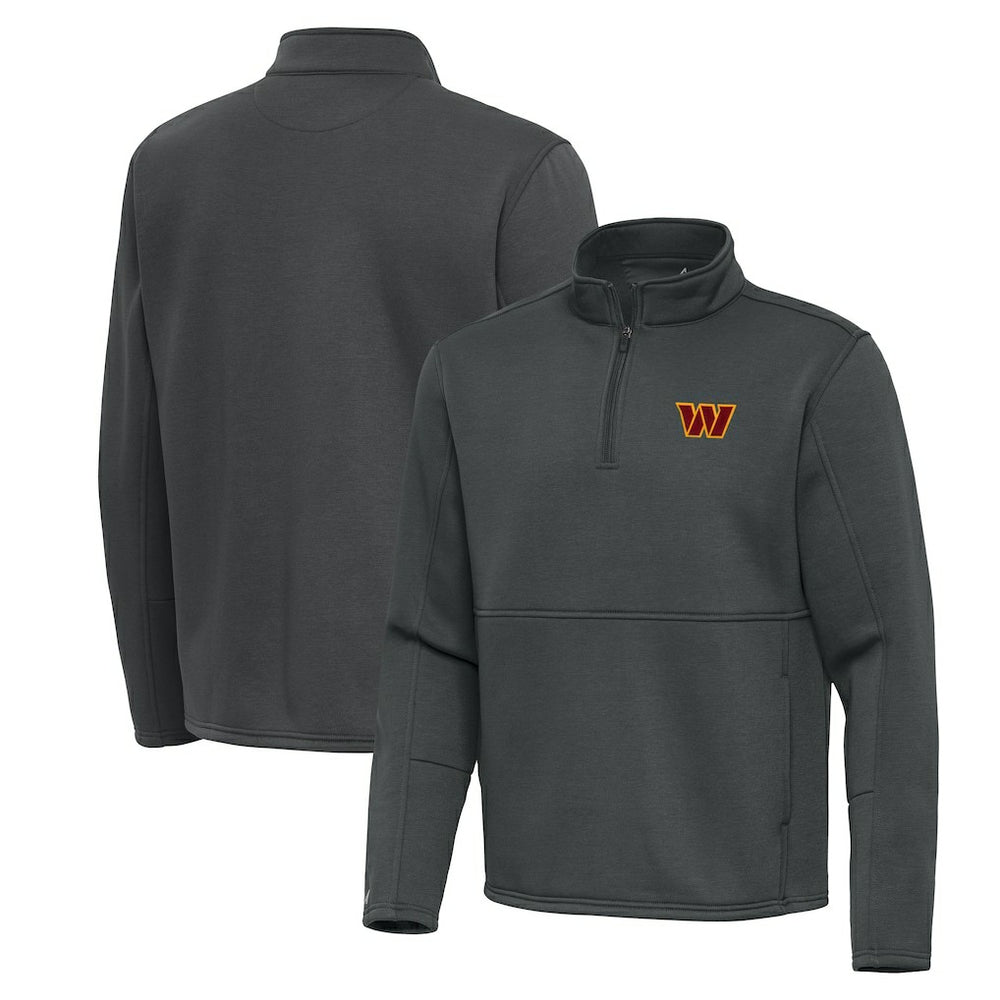 Washington Commanders Antigua Twist Quarter-Zip Pullover Jacket - Pewter discount