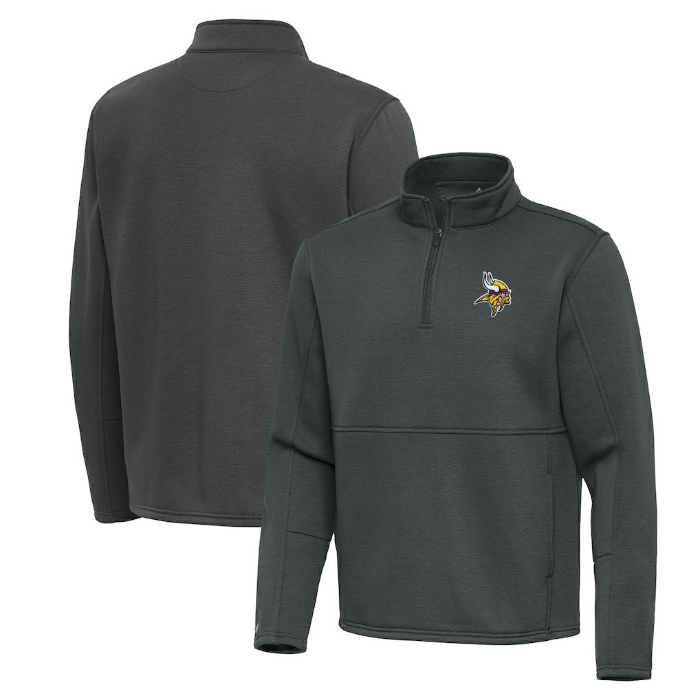 Minnesota Vikings Antigua Twist Quarter-Zip Pullover Jacket - Pewter outlet