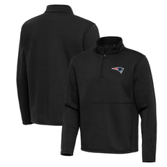 New England Patriots Antigua Twist Quarter-Zip Pullover Jacket - Black online