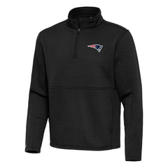 New England Patriots Antigua Twist Quarter-Zip Pullover Jacket - Black online