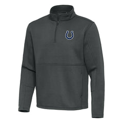 Indianapolis Colts Antigua Twist Quarter-Zip Pullover Jacket - Pewter sale