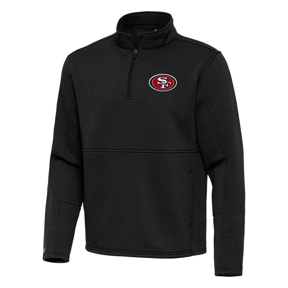 San Francisco 49ers Antigua Twist Quarter-Zip Pullover Jacket - Black outlet