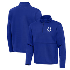 Indianapolis Colts Antigua Twist Quarter-Zip Pullover Jacket - Royal outlet