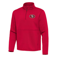 San Francisco 49ers Antigua Twist Quarter-Zip Pullover Jacket - Red online