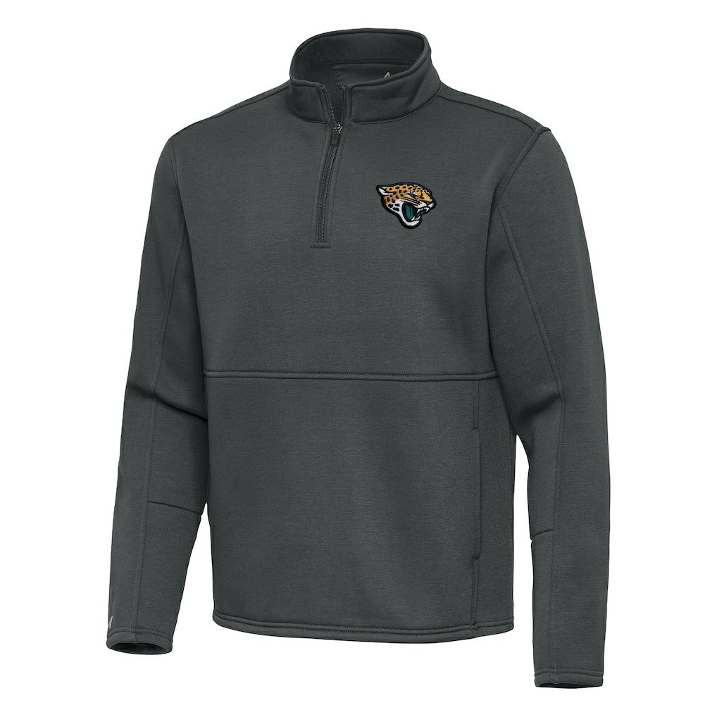 Jacksonville Jaguars Antigua Twist Quarter-Zip Pullover Jacket - Pewter online