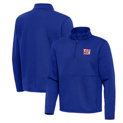 New York Giants Antigua Twist Quarter-Zip Pullover Jacket - Royal online