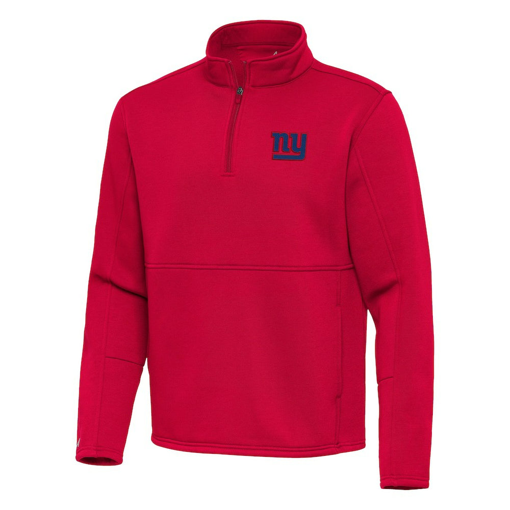 New York Giants Antigua Twist Quarter-Zip Pullover Jacket - Red on sale