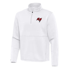 Tampa Bay Buccaneers Antigua Twist Quarter-Zip Pullover Jacket - White online