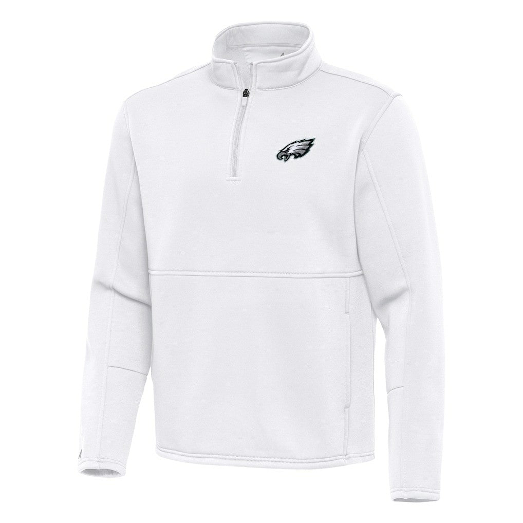 Philadelphia Eagles Antigua Twist Quarter-Zip Pullover Jacket - White online